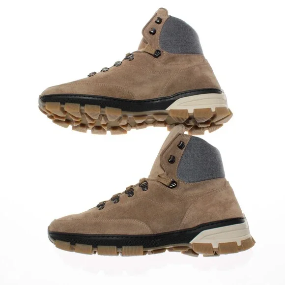 Di Bianco NWB Livigno Suede Hiking Boots Size 42.5 US 9.5 Fontanella Oslo Brown